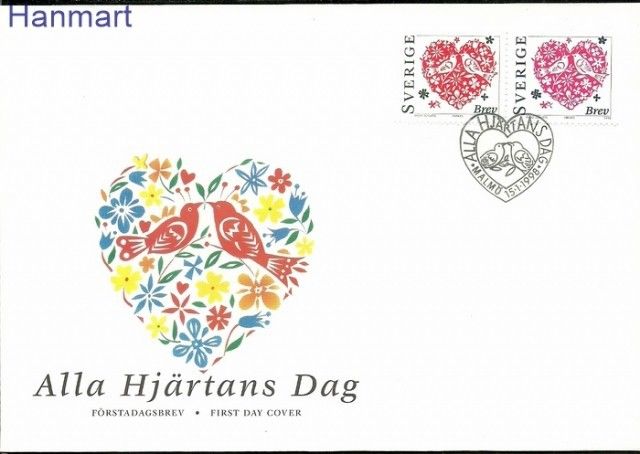 Znaczek Szwecja 1998 Mi 2034-2035 FDC