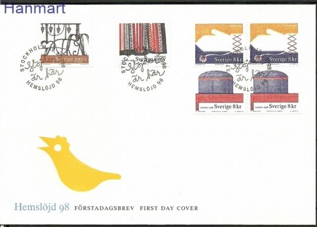 Znaczek Szwecja 1998 Mi 2039-2042 FDC