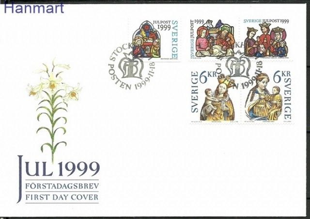 Znaczek Szwecja 1999 Mi 2147-2151 FDC