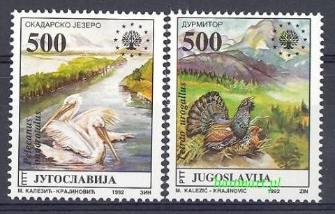 Znaczek Jugosławia 1992 Mi 2569-2570 Czyste **