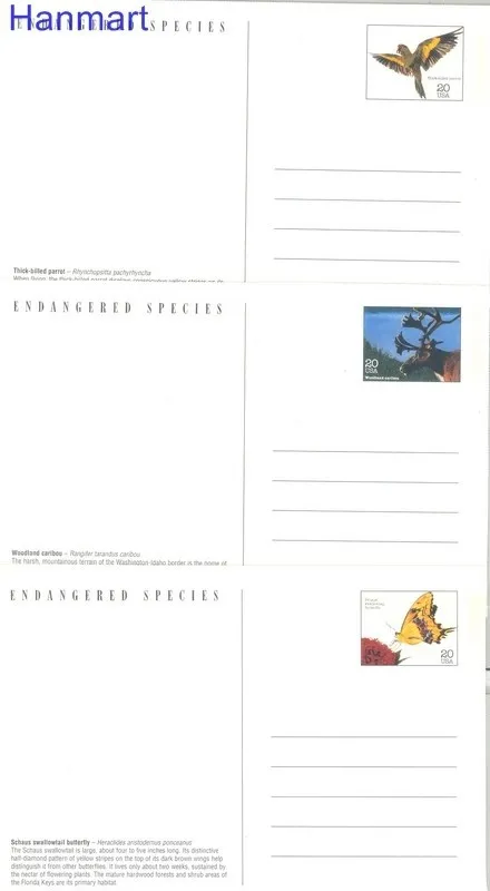 Znaczek USA 1996 Mi 1-15 Całostka pocztowa