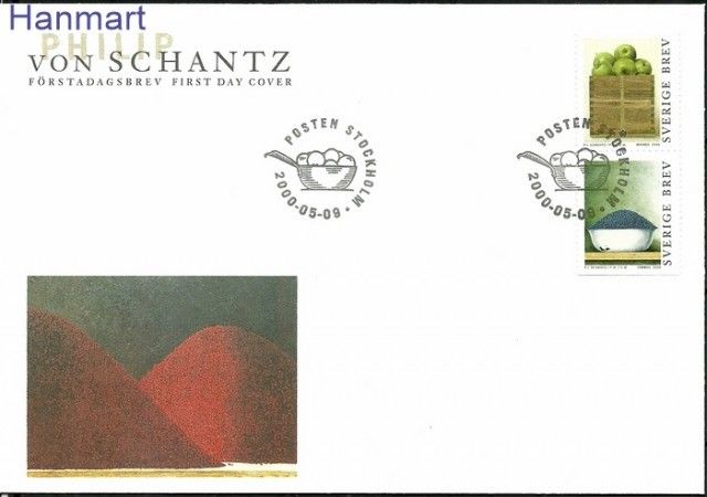 Znaczek Szwecja 2000 Mi 2179-2180 FDC