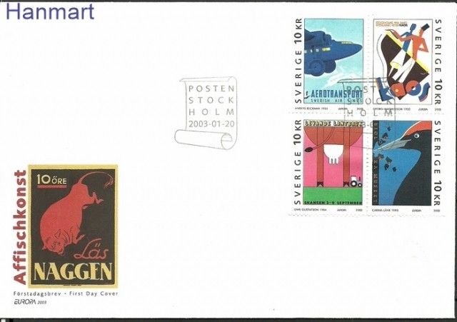 Znaczek Szwecja 2003 Mi 2339-2342 FDC