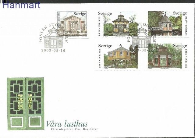 Znaczek Szwecja 2003 Mi 2355-2359 FDC