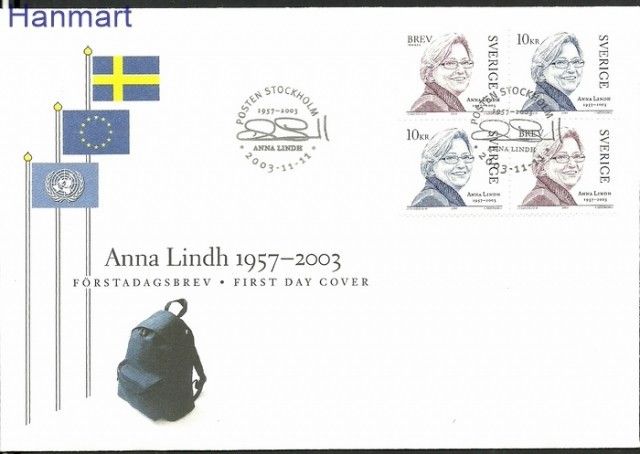 Znaczek Szwecja 2003 Mi 2382-2383 FDC