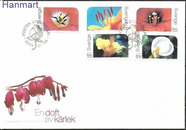 Znaczek Szwecja 2004 Mi 2387-2391 FDC