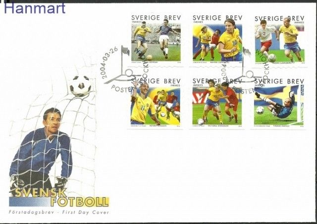 Znaczek Szwecja 2004 Mi 2396-2401 FDC