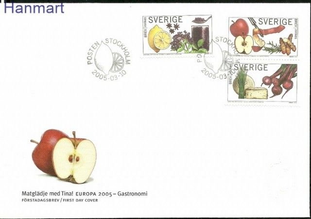 Znaczek Szwecja 2005 Mi 2463-2465 FDC