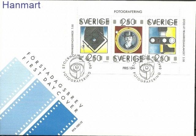 Znaczek Szwecja 1990 Mi h-blatt 181 FDC