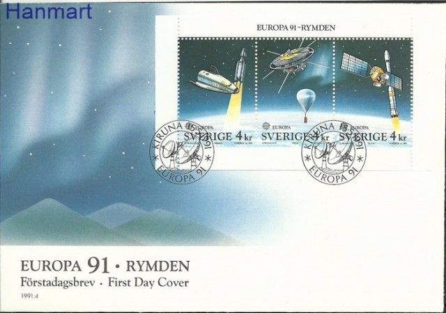 Znaczek Szwecja 1991 Mi h-blatt 186 FDC