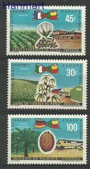 Znaczek Dahomej 1969 Mi 390-392 Czyste **