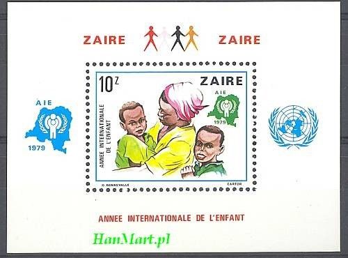 Znaczek Kongo Kinszasa / Zair 1979 Mi bl 29 Czyste **