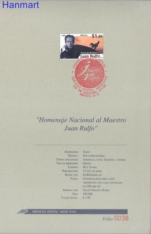 Znaczek Meksyk 1996 Mi 2545 FDC