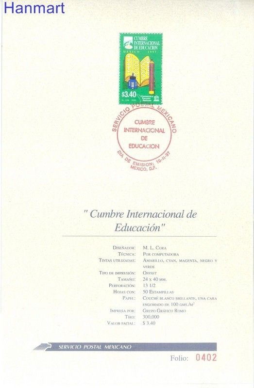 Znaczek Meksyk 1997 Mi 2621 FDC
