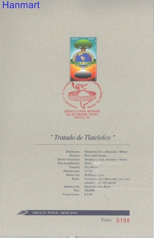 Znaczek Meksyk 1997 Mi 2622 FDC