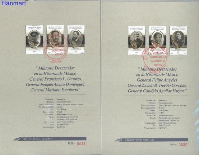 Znaczek Meksyk 1997 Mi 2624-2629 FDC
