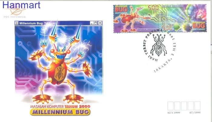 Znaczek Indonezja 1999 Mi 1911-1912 FDC