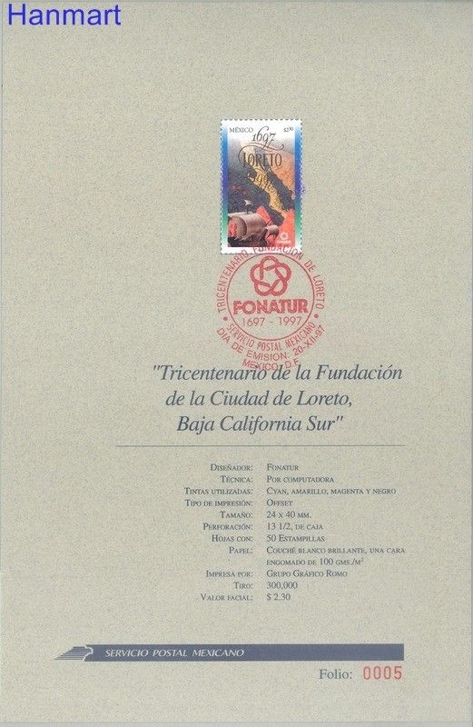 Znaczek Meksyk 1997 Mi 2669 FDC