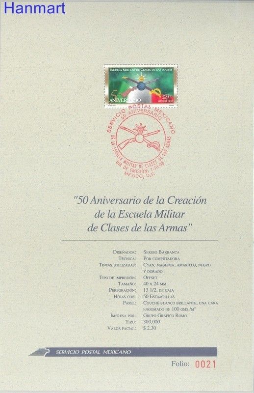Znaczek Meksyk 1998 Mi 2683 FDC