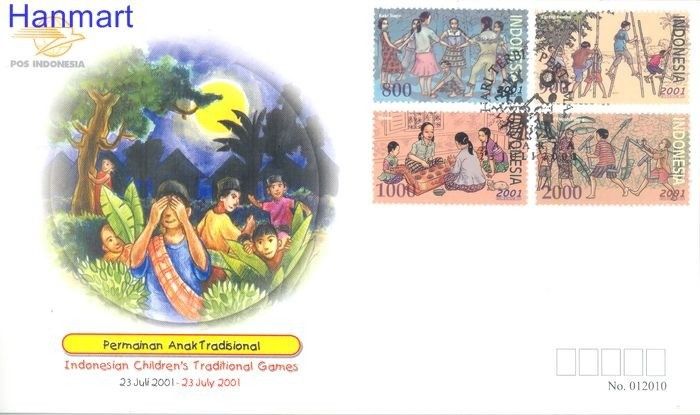 Znaczek Indonezja 2001 Mi 2122-2125 FDC