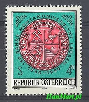 Znaczek Austria 1990 Mi 2007 Czyste **