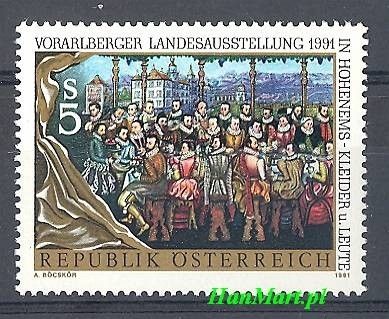 Znaczek Austria 1991 Mi 2027 Czyste **