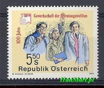Znaczek Austria 1992 Mi 2049 Czyste **
