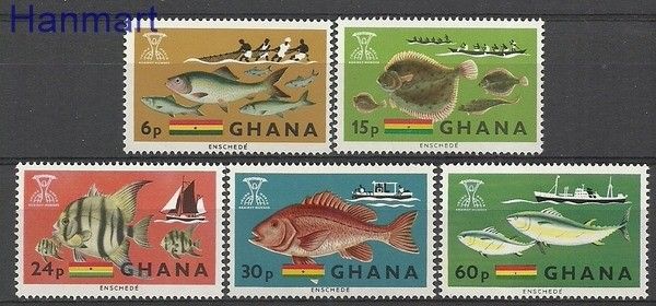 Znaczek Ghana 1966 Mi 261-265 Czyste **