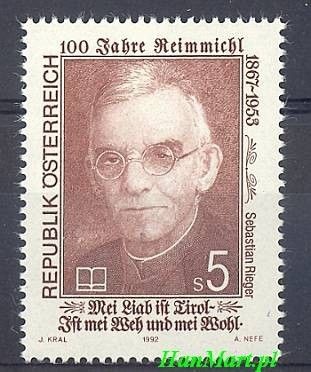 Znaczek Austria 1992 Mi 2068 Czyste **