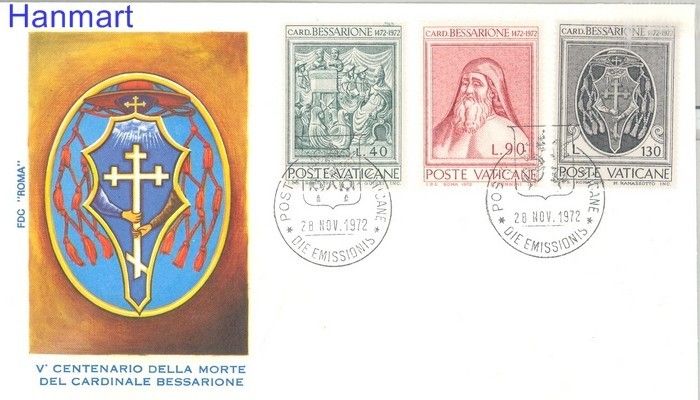 Znaczek Watykan 1972 FDC