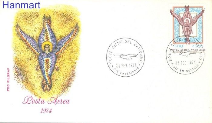 Znaczek Watykan 1974 FDC