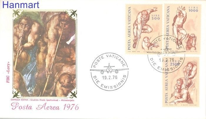 Znaczek Watykan 1976 Mi 675-677 FDC