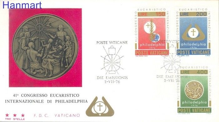 Znaczek Watykan 1976 FDC