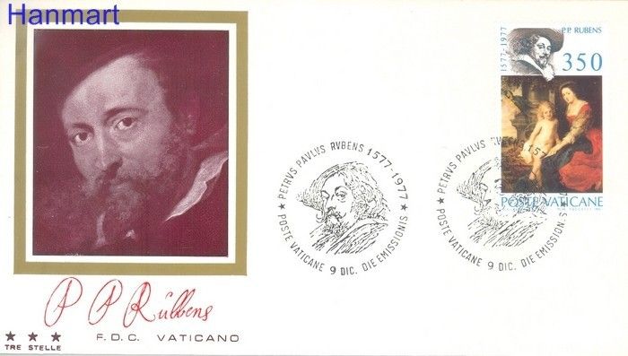 Znaczek Watykan 1977 FDC