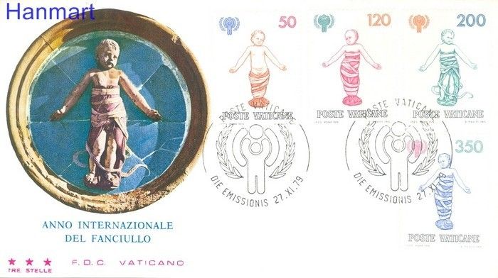 Znaczek Watykan 1979 Mi 755-758 FDC