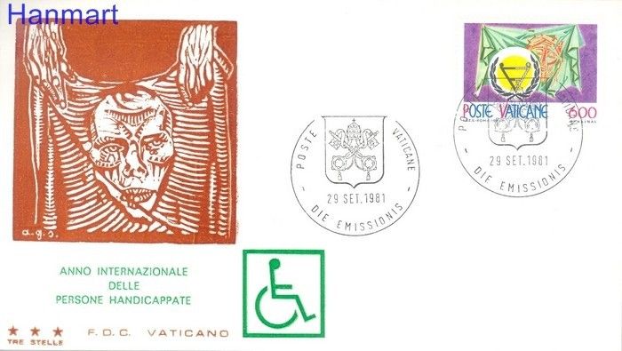 Znaczek Watykan 1981 FDC
