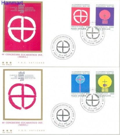 Znaczek Watykan 1989 Mi 984-987 FDC