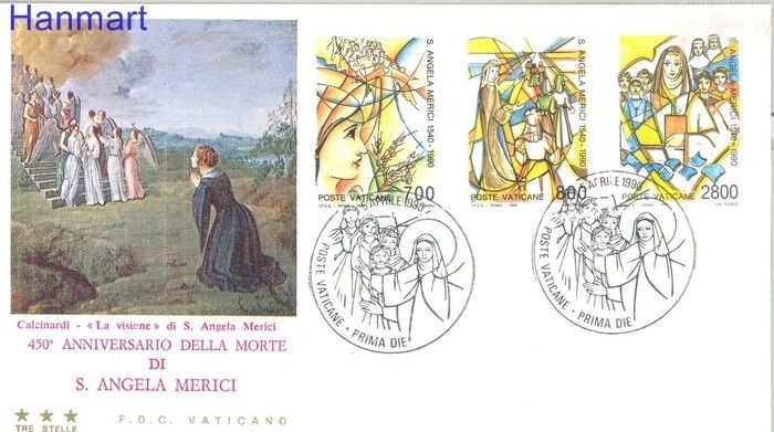 Znaczek Watykan 1990 FDC