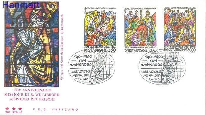 Znaczek Watykan 1990 FDC
