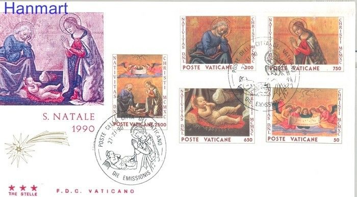 Znaczek Watykan 1990 FDC
