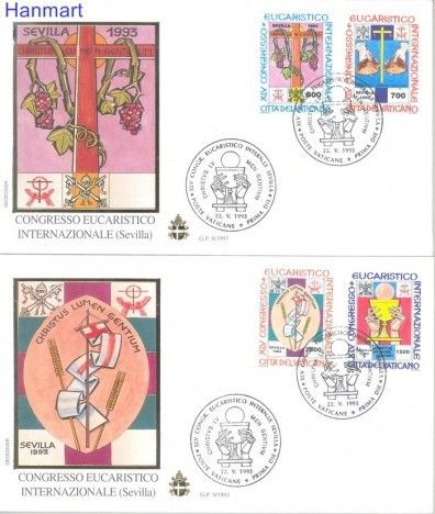 Znaczek Watykan 1993 Mi 1093-1096 FDC