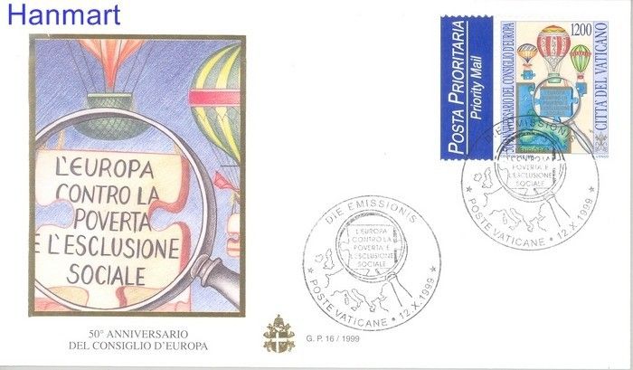 Znaczek Watykan 1999 Mi 1302 FDC