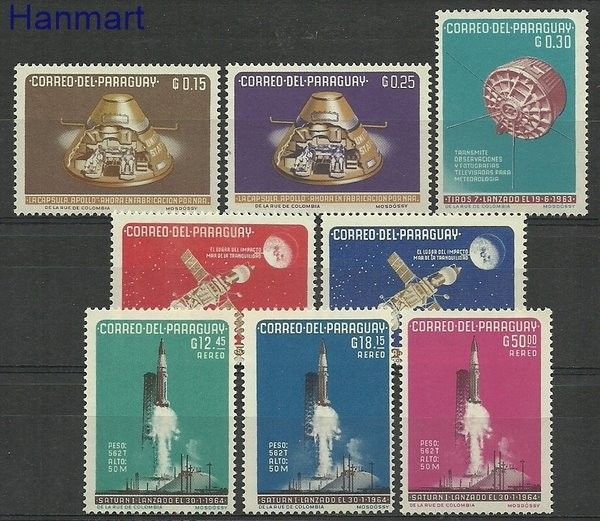 Znaczek Paragwaj 1964 Mi 1311-1318 Czyste **