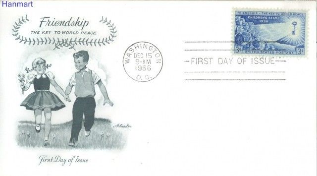 Znaczek USA 1956 Mi 707 FDC