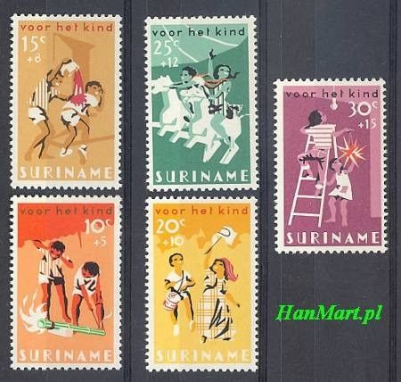Znaczek Surinam 1966 Mi 507-511 Czyste **