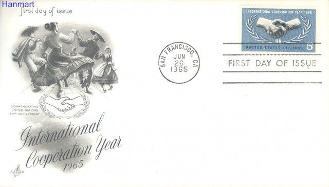 Znaczek USA 1965 FDC