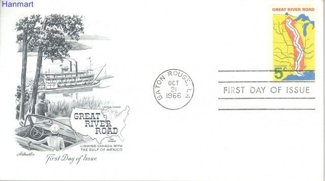 Znaczek USA 1966 FDC