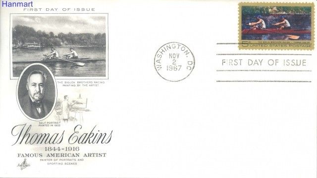 Znaczek USA 1967 FDC