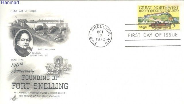 Znaczek USA 1970 Mi 1011 FDC