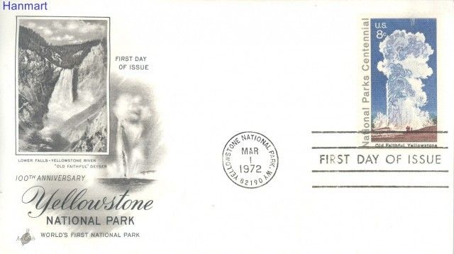 Znaczek USA 1972 Mi 1060 FDC